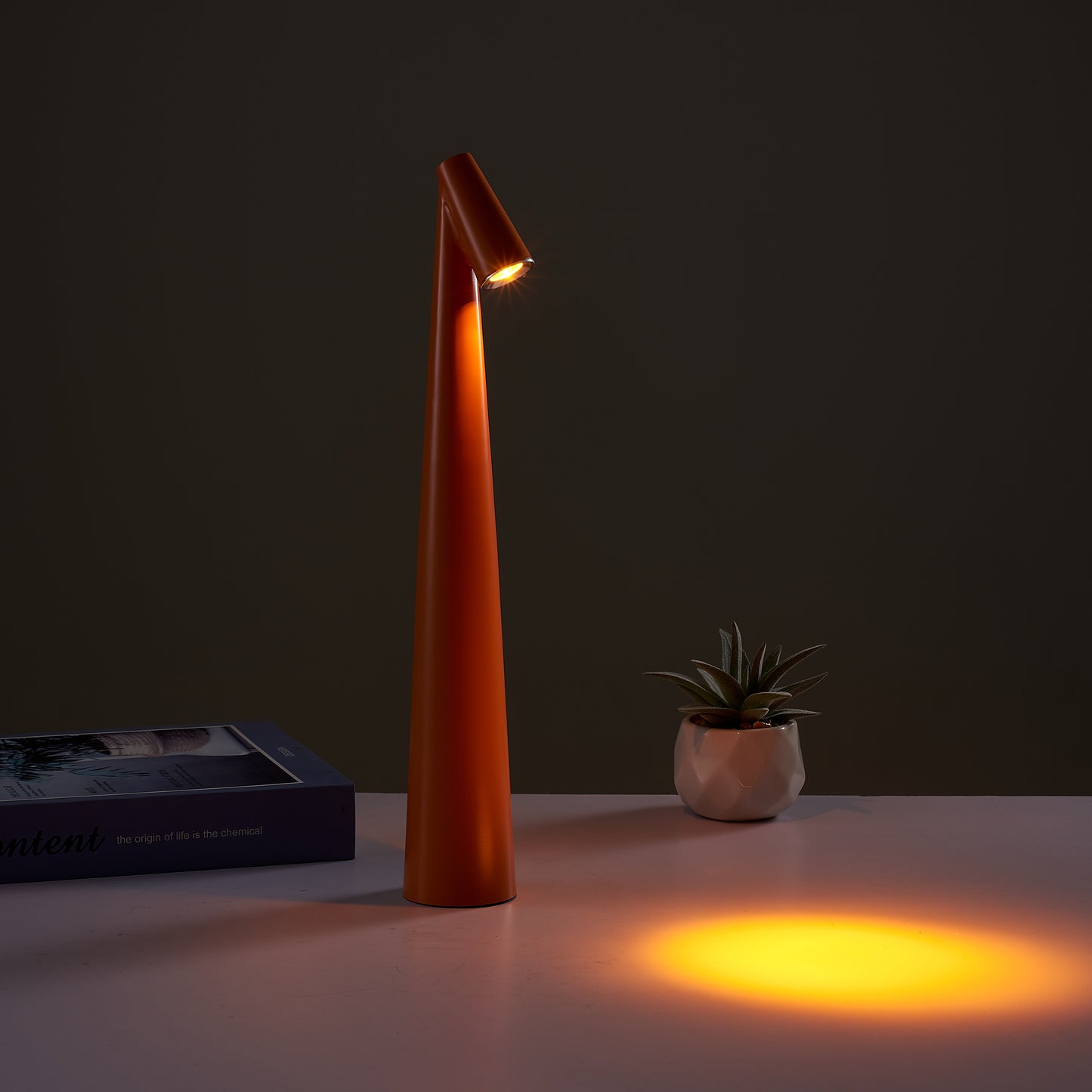 Rechargeable Table Lamps 3 Levels Brightness Battery Operated LED Desk Lamp Rechargeable Portable Touch Table Light for Restaurant/Bedroom/Bedside/Bar/Outdoor/Party