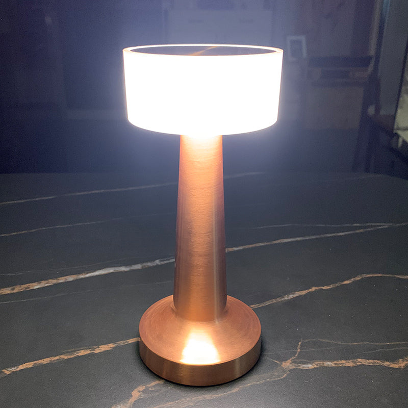 Cordless Mushroom Table Lamp Rechargeable Table Lamp Color Changing Desk Lamp with Dimmable/Timing Function, Battery Operated Lamp Table Lamps for Living Room Bedroom Restaurant Bar
