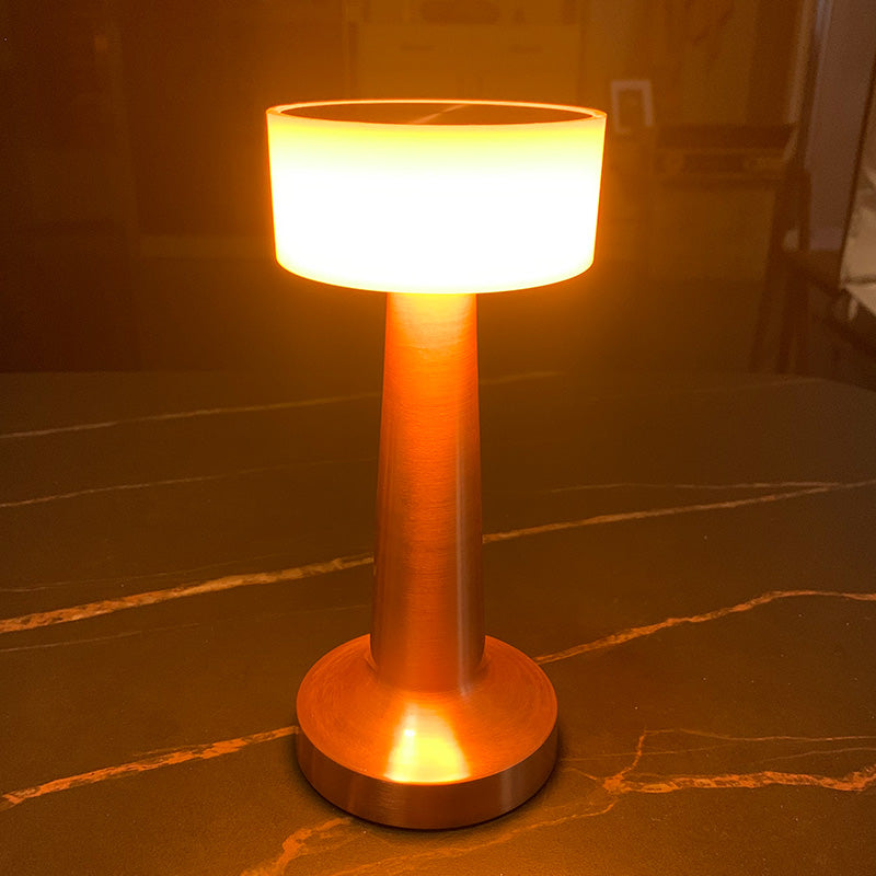 Cordless Mushroom Table Lamp Rechargeable Table Lamp Color Changing Desk Lamp with Dimmable/Timing Function, Battery Operated Lamp Table Lamps for Living Room Bedroom Restaurant Bar