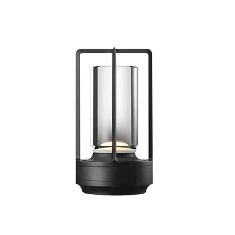 Portable Aluminum Table Lamp Rechargeable Cordless LED Desk Lamp 3-Colour Infinitely Dimming Battery Powered Small Desk Lamp Restaurant/Bedroom/Bar/Coffee Shop/Camping Light