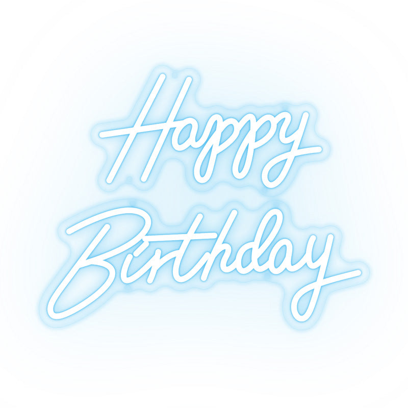 Happy Birthday Neon Sign Light Custom Neon Party Sign RGB Full color