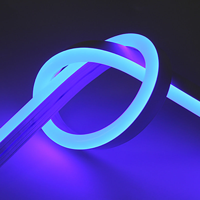 Neon Strip Light Top Bend Neon Flex IP65 Neon LED Strip Lights White 16.4ft/5m Neon Light Strip 12V Silicone Waterproof Flexible LED Neon Rope Lights for Bedroom Festival Indoor Outdoor Decor