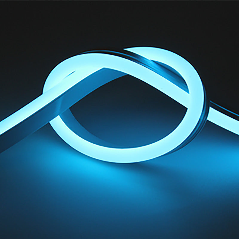 Neon Strip Light Top Bend Neon Flex IP65 Neon LED Strip Lights White 16.4ft/5m Neon Light Strip 12V Silicone Waterproof Flexible LED Neon Rope Lights for Bedroom Festival Indoor Outdoor Decor