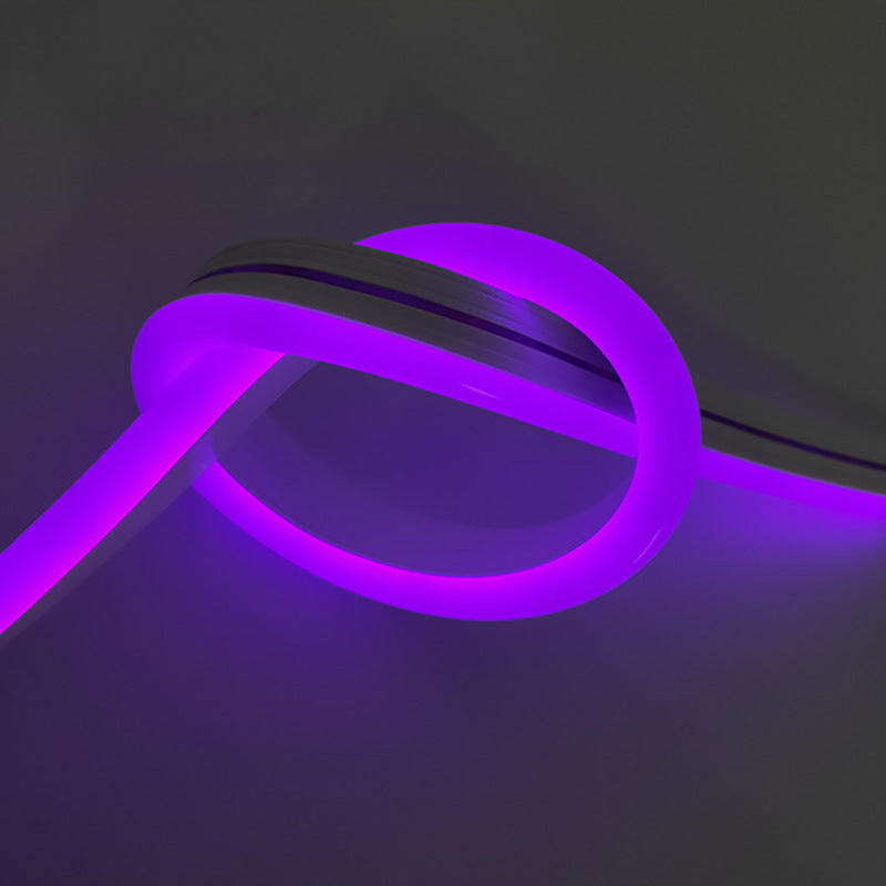 Neon Strip Light Top Bend Neon Flex IP65 Neon LED Strip Lights White 16.4ft/5m Neon Light Strip 12V Silicone Waterproof Flexible LED Neon Rope Lights for Bedroom Festival Indoor Outdoor Decor