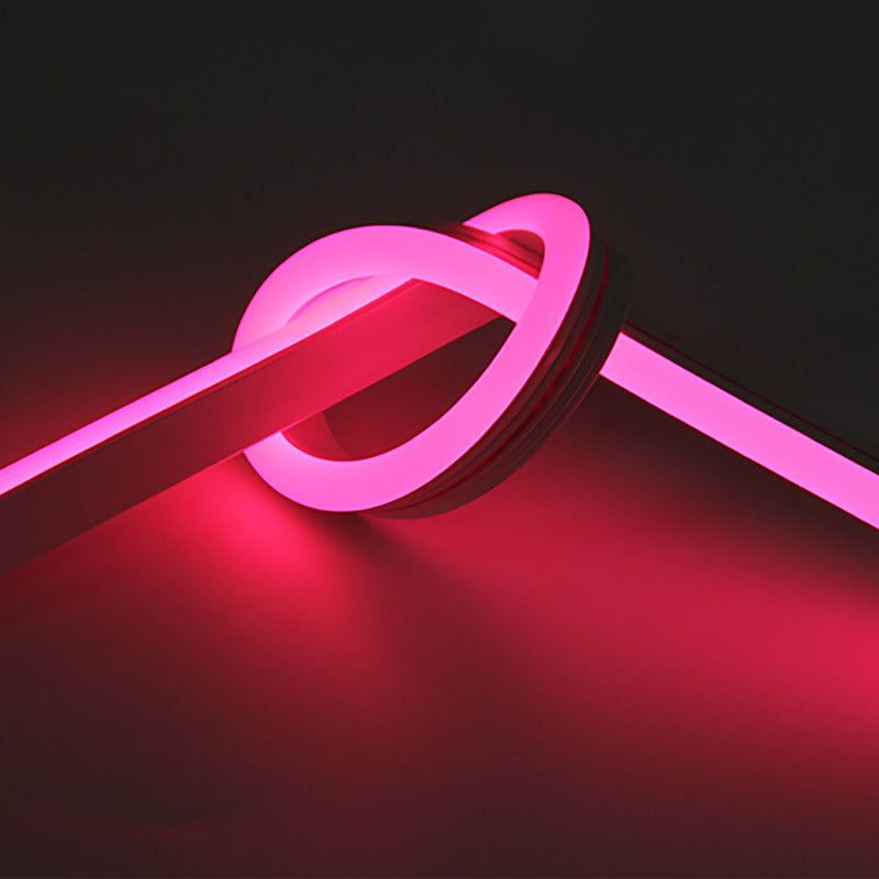 Neon Strip Light Top Bend Neon Flex IP65 Neon LED Strip Lights White 16.4ft/5m Neon Light Strip 12V Silicone Waterproof Flexible LED Neon Rope Lights for Bedroom Festival Indoor Outdoor Decor