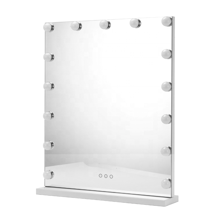 Table adjustable mirror mirrors Hollywood style makeup mirror with led light