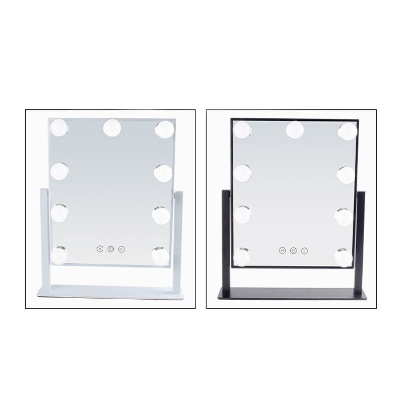 2023 Hollywood Style Makeup Mirror With Led Light Led Makeup Mirror