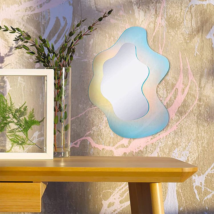 Custom Acrylic Mirror Art Wall Decor Modern Celebrity Photography Tool Iridescent Lucite Mirror