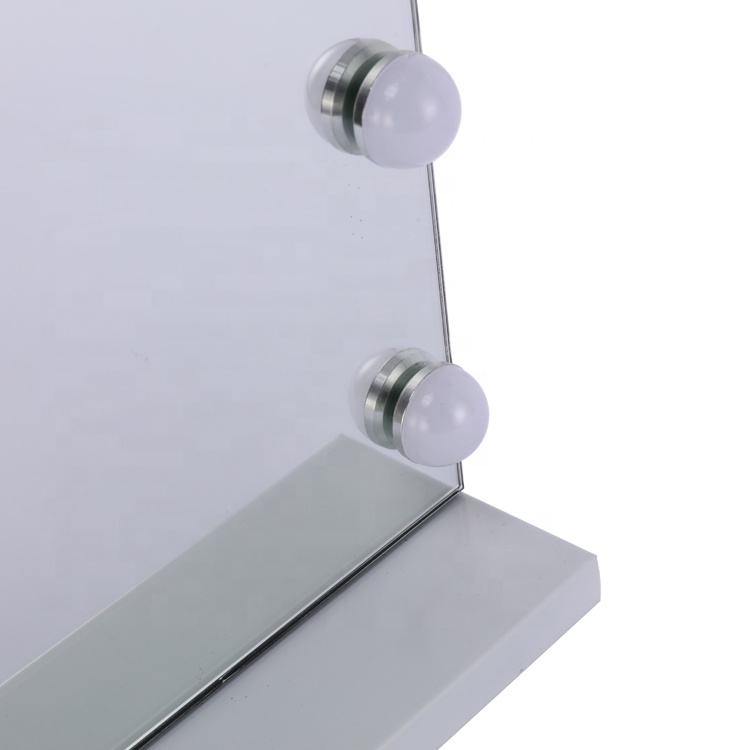 Table adjustable mirror mirrors Hollywood style makeup mirror with led light