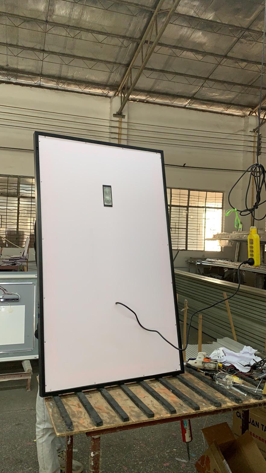 Hotel Household Large Size Led Backlit Mirror Smart Tv Mirror Wall Mounted Led Bathroom Mirror