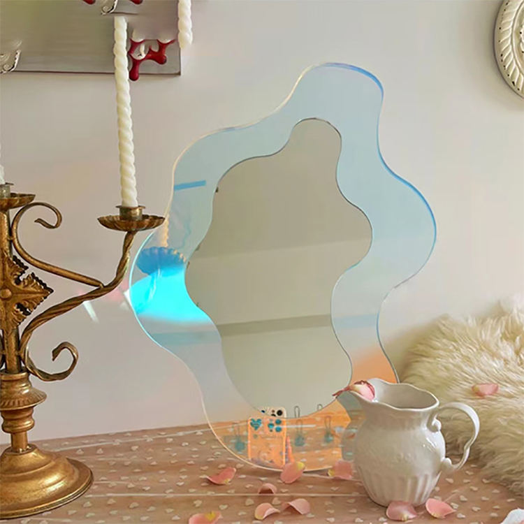 Custom Acrylic Mirror Art Wall Decor Modern Celebrity Photography Tool Iridescent Lucite Mirror