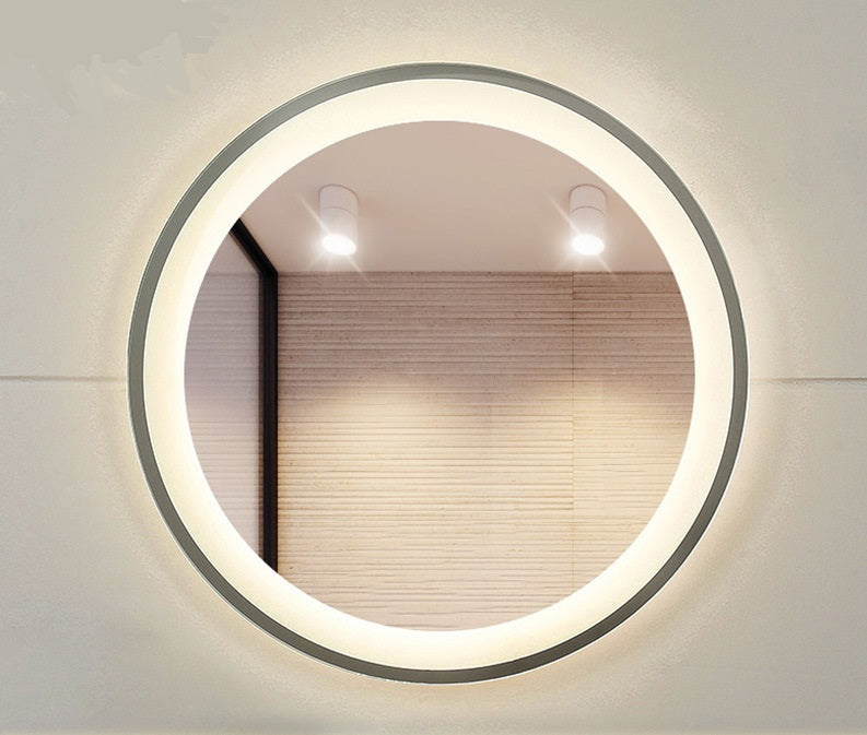 Smart defogging LED MIRROR Light Mirror Wholesale Nordic LED Bathroom Mirror Toilet Wall Mounted Wall Sink With Light Glowing Anti-Fog