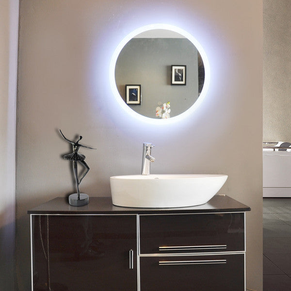 Wholesale LED Bathroom Mirror Bathroom Light Mirror Superconducting Wave Smart Mirror with Light Makeup Mirror Anti-Fog Factory Supply LED Mirror