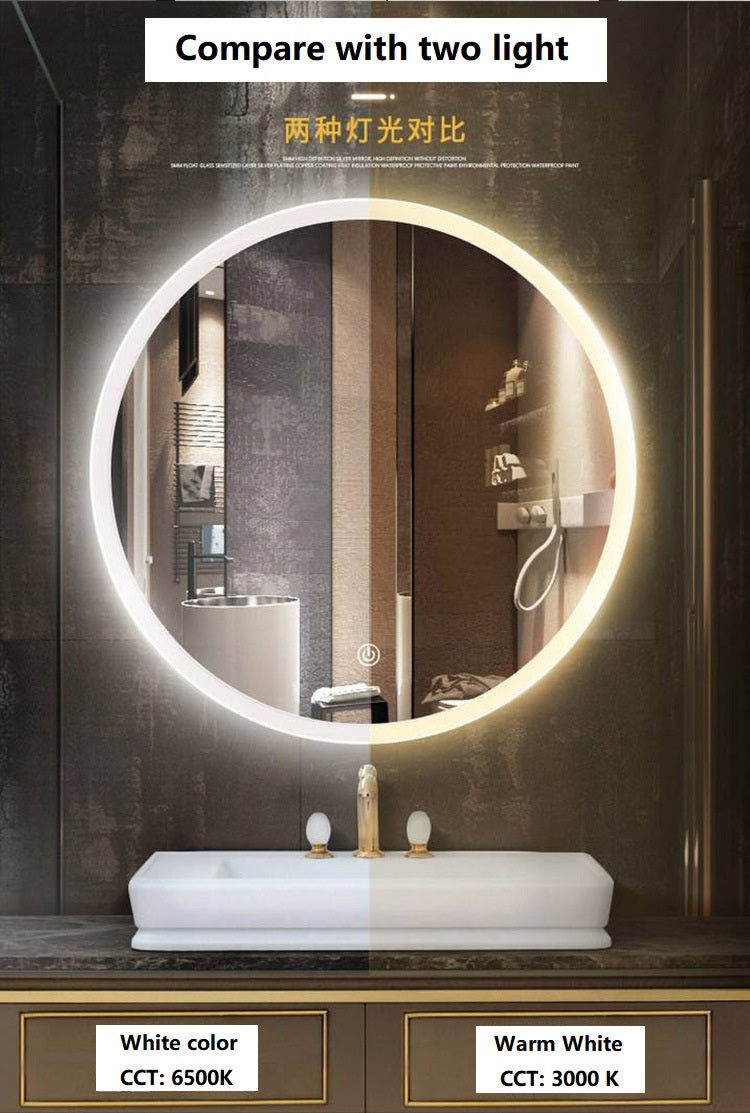 LED Smart Bathroom Light Mirror wholesale Mirror Glass Frosted factory price high quality LED Mirror