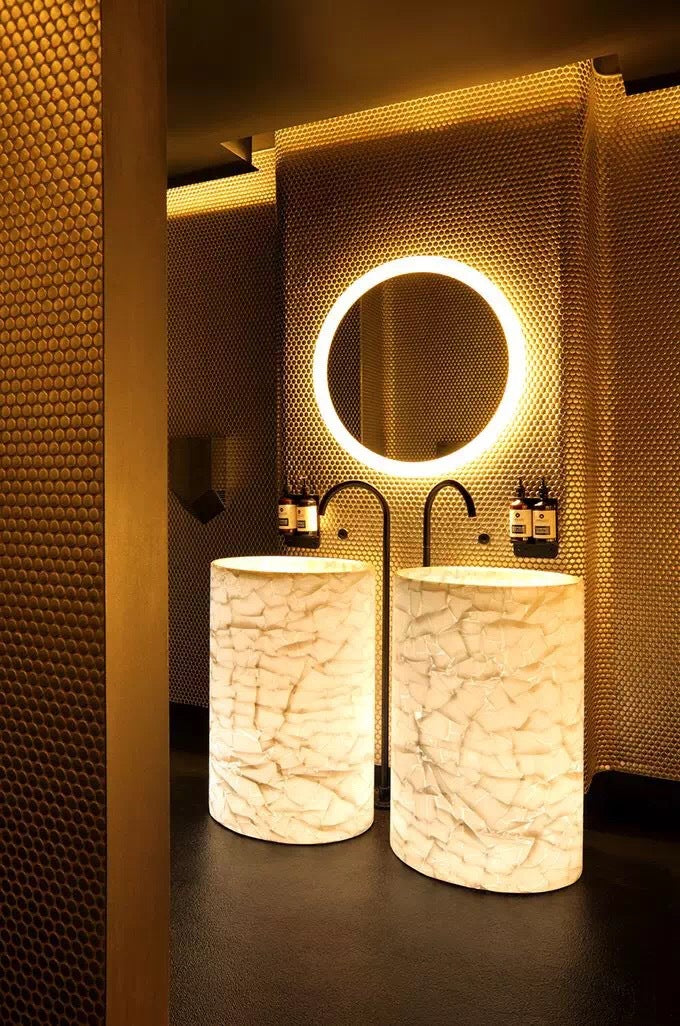 Wholesale LED Bathroom Mirror Bathroom Light Mirror Superconducting Wave Smart Mirror with Light Makeup Mirror Anti-Fog Factory Supply LED Mirror