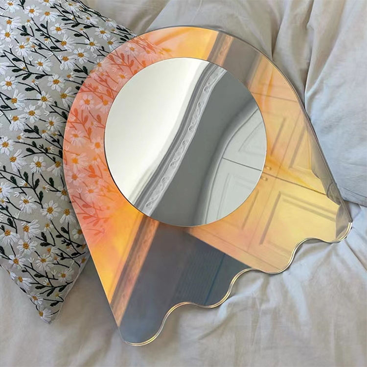 Custom Acrylic Mirror Art Wall Decor Modern Celebrity Photography Tool Iridescent Lucite Mirror