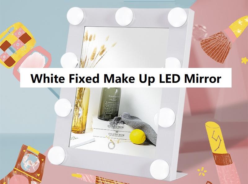LED makeup mirror ins net hot sale LED mirror with light bulb live room fill light dormitory student desktop desktop dressing mirror