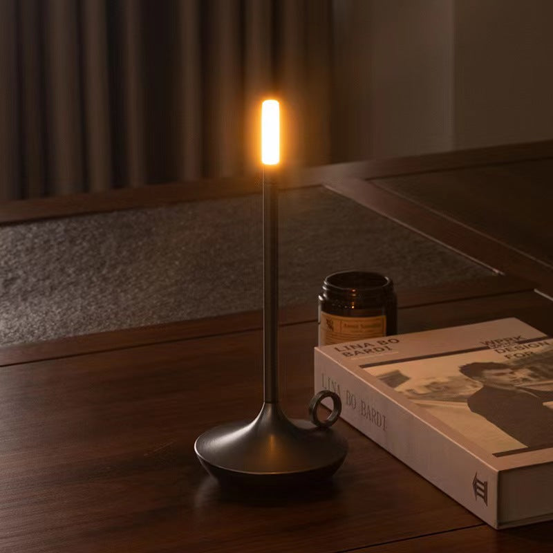 LED Cordless Table Lamp 1800mAh Rechargeable Candle Table Light USB Battery Operated Desk Lamp Portable Lamps for Bar/Restaurant/Home/Patio/Dinner