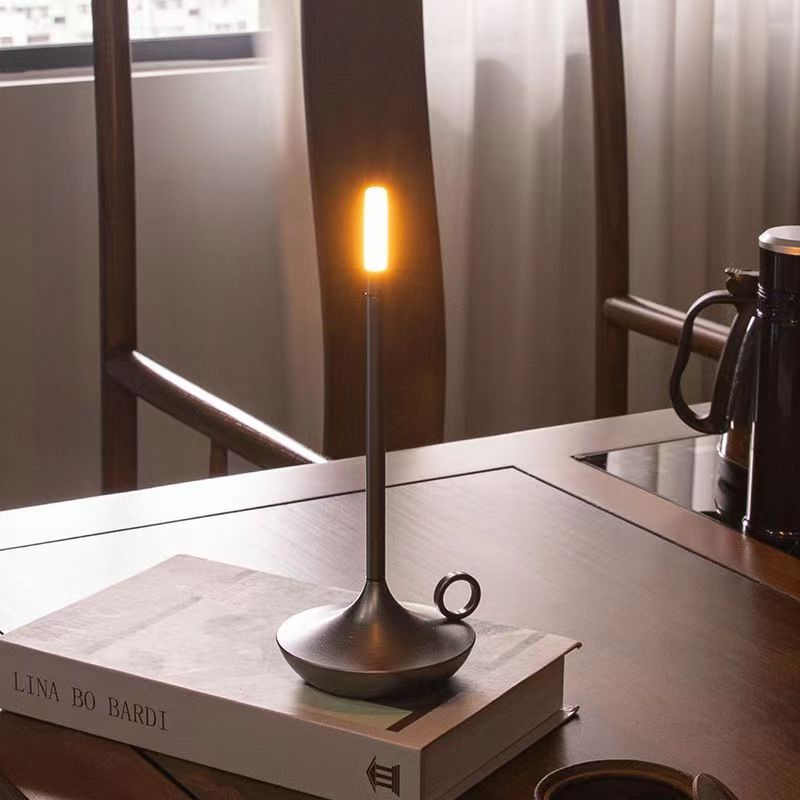 LED Cordless Table Lamp 1800mAh Rechargeable Candle Table Light USB Battery Operated Desk Lamp Portable Lamps for Bar/Restaurant/Home/Patio/Dinner