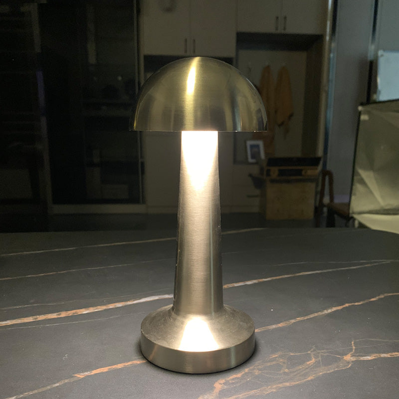 Rechargeable Cordless Table Lamp Built-in Rechargeable Battery Touch 3-Level Brightness for Restaurant Camping Travel small mushroom table lamp
