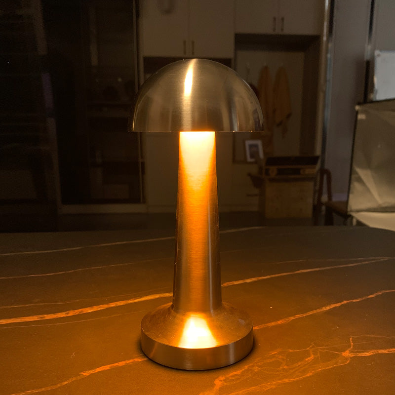 Rechargeable Cordless Table Lamp Built-in Rechargeable Battery Touch 3-Level Brightness for Restaurant Camping Travel small mushroom table lamp