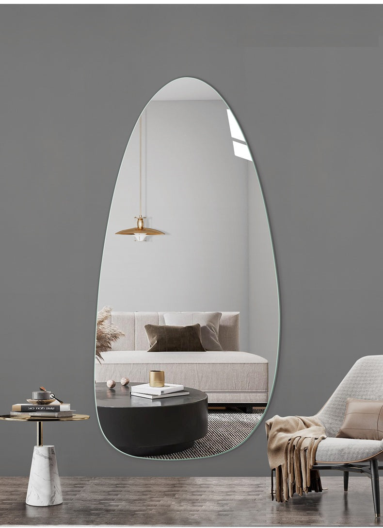 Modern frameless wall mirror full length decorative barber shop mirrors dressing room/living room