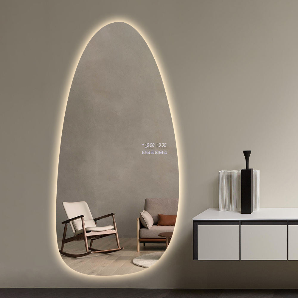 Modern frameless wall mirror full length decorative barber shop mirrors dressing room/living room