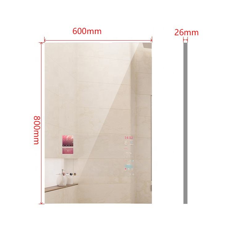 21 inch android smart touch LCD Panel mirror tv factory custom bathroom led magic mirror in home