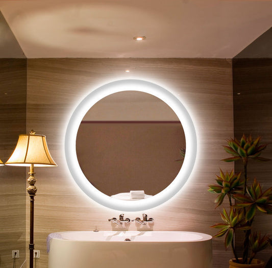 Wholesale LED Bathroom Mirror Bathroom Light Mirror Superconducting Wave Smart Mirror with Light Makeup Mirror Anti-Fog Factory Supply LED Mirror