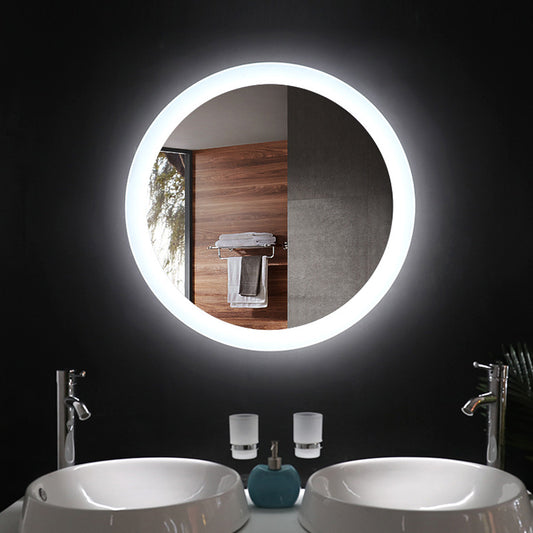 LED light mirror Bathroom makeup mirror bathroom round explosion-proof anti-fog light mirror bathroom round LED mirror