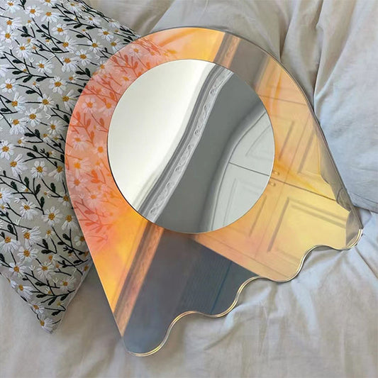 Custom Acrylic Mirror Art Wall Decor Modern Celebrity Photography Tool Iridescent Lucite Mirror